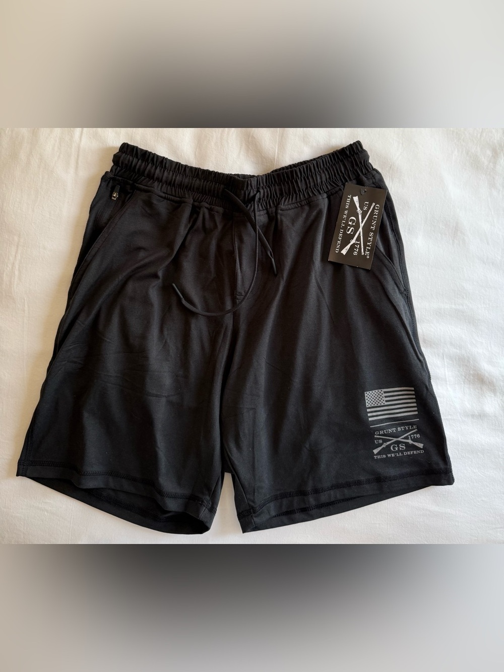 Grunt Style Men's Black All Day Shorts NWT
